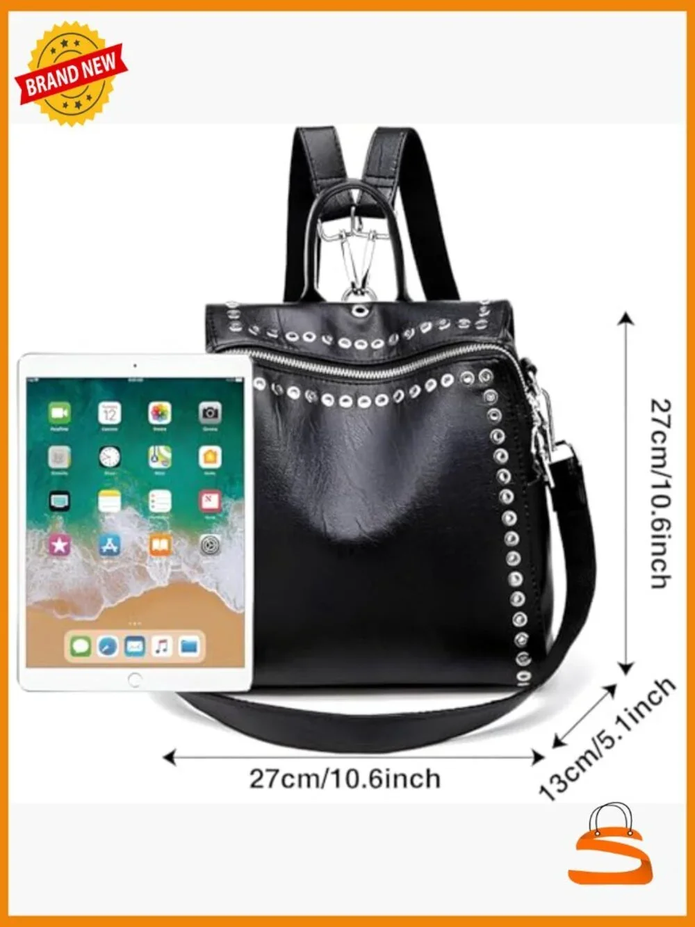 Convertible Backpack Purse Fashion Tote Shoulder Bag Travel Work College